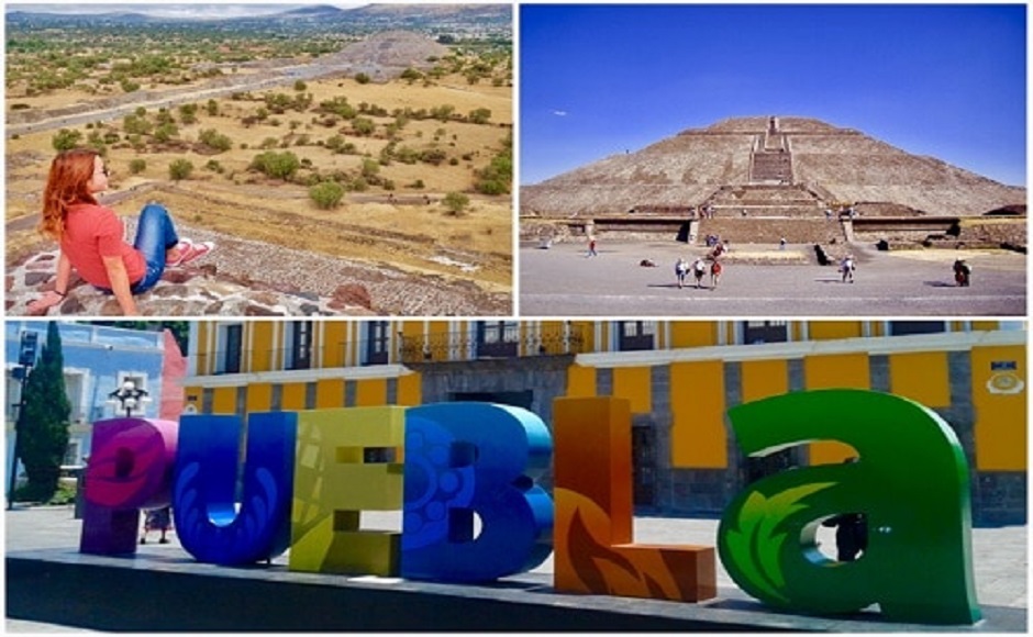 太陽のピラミッドと天使の街プエブラ&パドレデンブレケ水道橋～メキシコシティ歴史地区・人気スポット立ち寄り